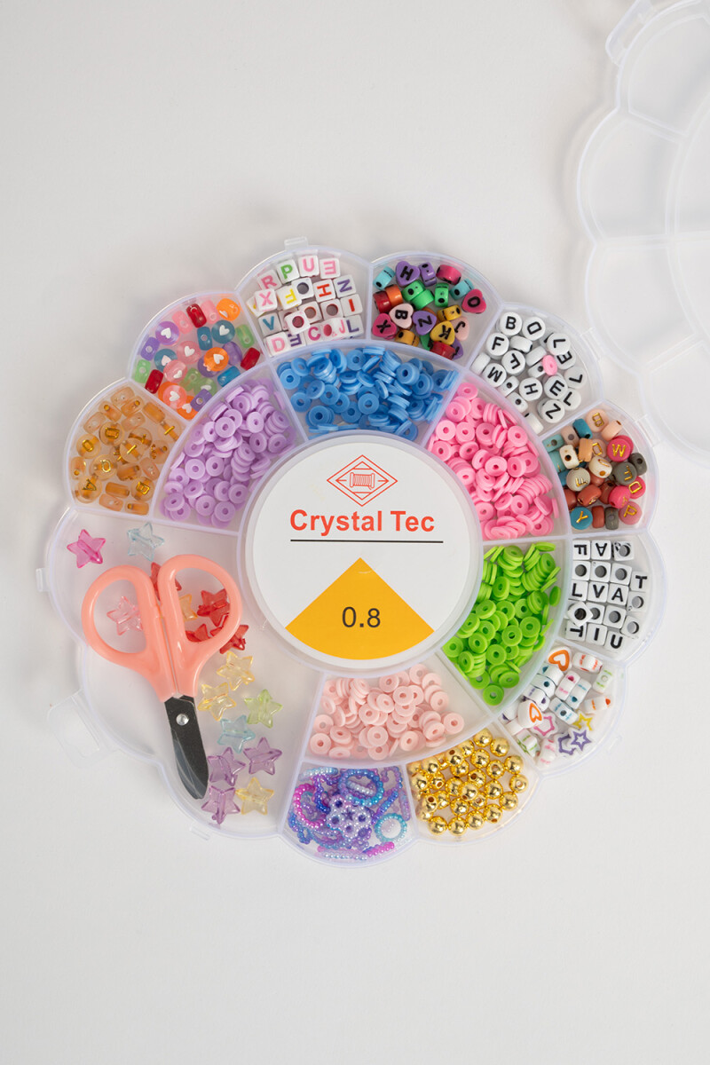 Set para armar collares Flor Multicolor