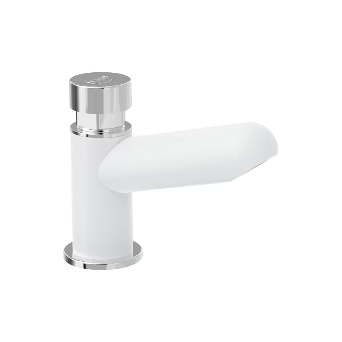 Canilla Temporizado De Mesa Blanca Blukit 