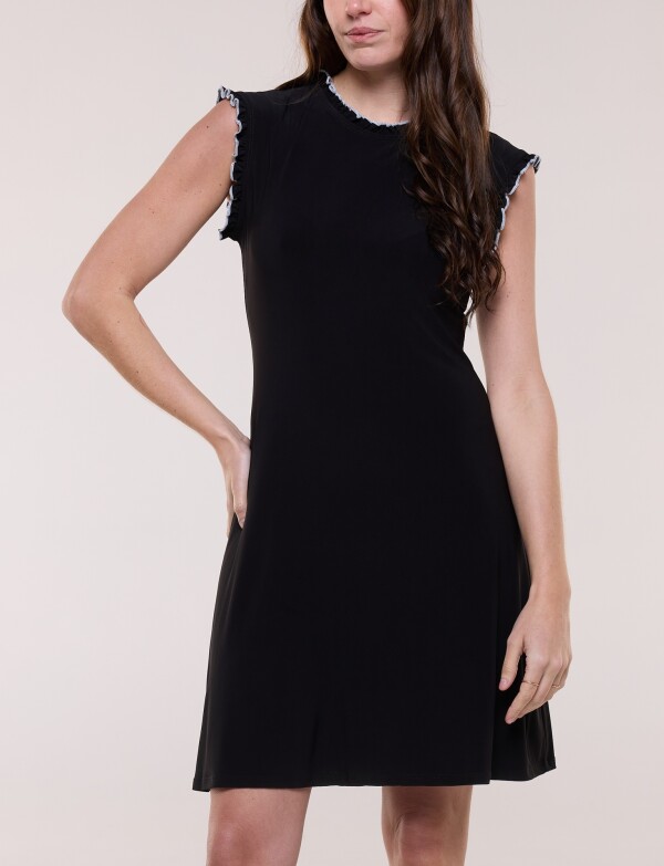 Vestido Frunces NEGRO