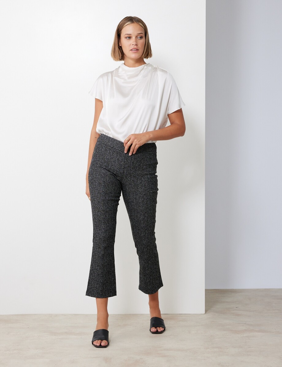 Pantalon Lurex - Negro/gris 