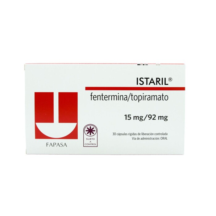 ISTARIL 15 MG. / 92 MG. CJ X 30 COMP. RE única
