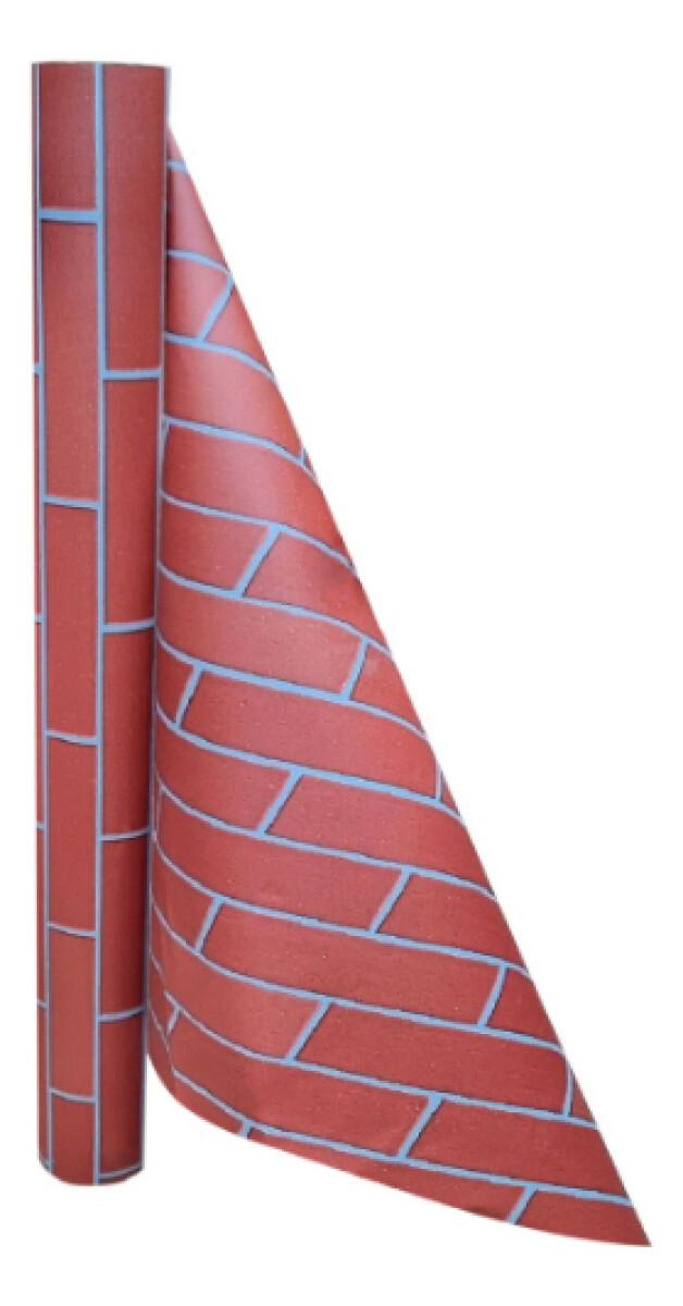 Papel Adhesivo Empapelar Ladrillo Chico Cocina 122x15mts 