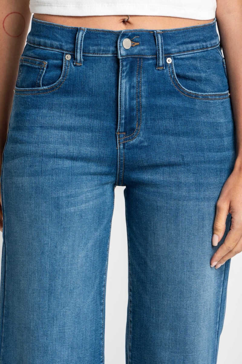 Jean Flared Wide Leg Denim