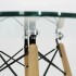 Mesa Comedor Cocina Eames Redonda Vidrio 100Cm Premium Atrix Transparente