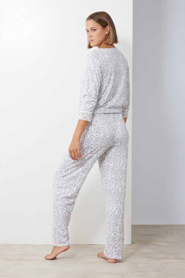 Set Pijama Remera & Pantalon GRIS/MULTI