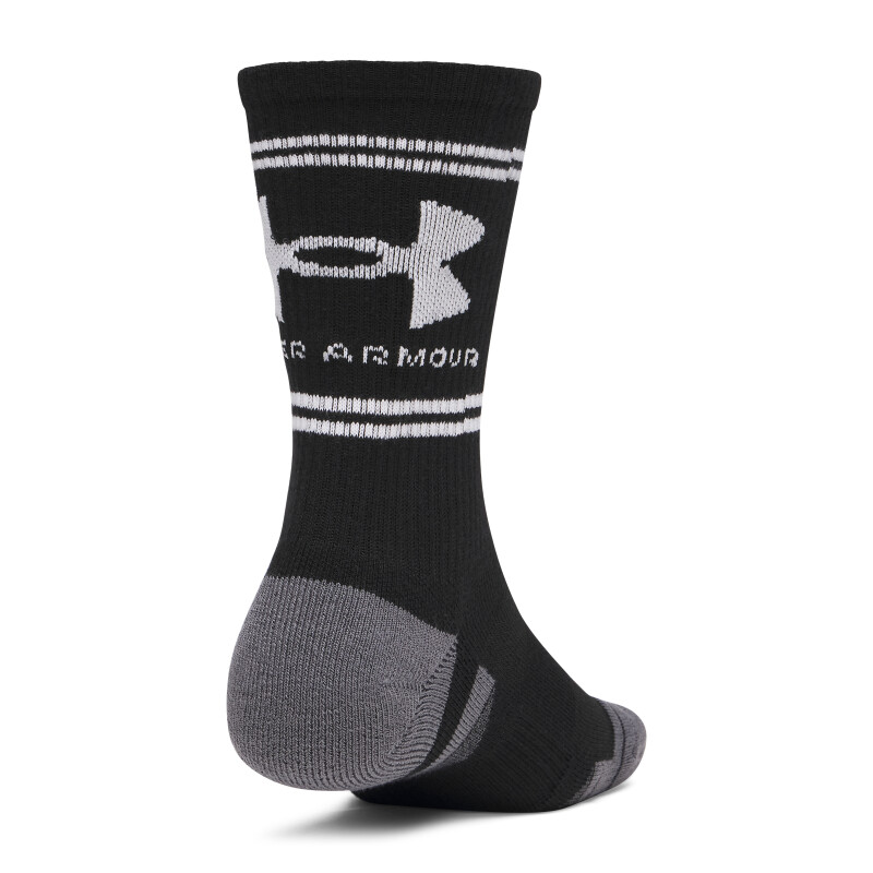 Medias UA Perf Tech Nov 3pk Crw Hombre 6015141-008 Negro