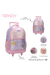 Mochila con carrito Trendy Rosado