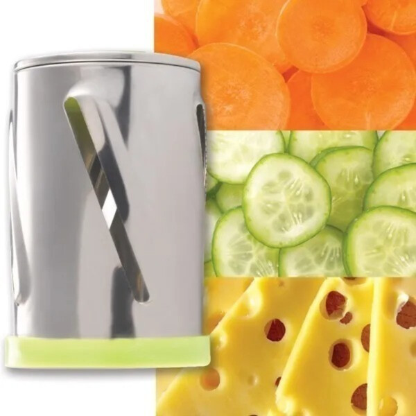 Picadora Verduras Frutas Rallador Queso Acero Inoxidable Variante Color Celeste