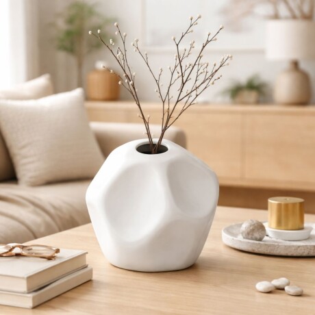 JARRON ORIGAMI Blanco - UNICO