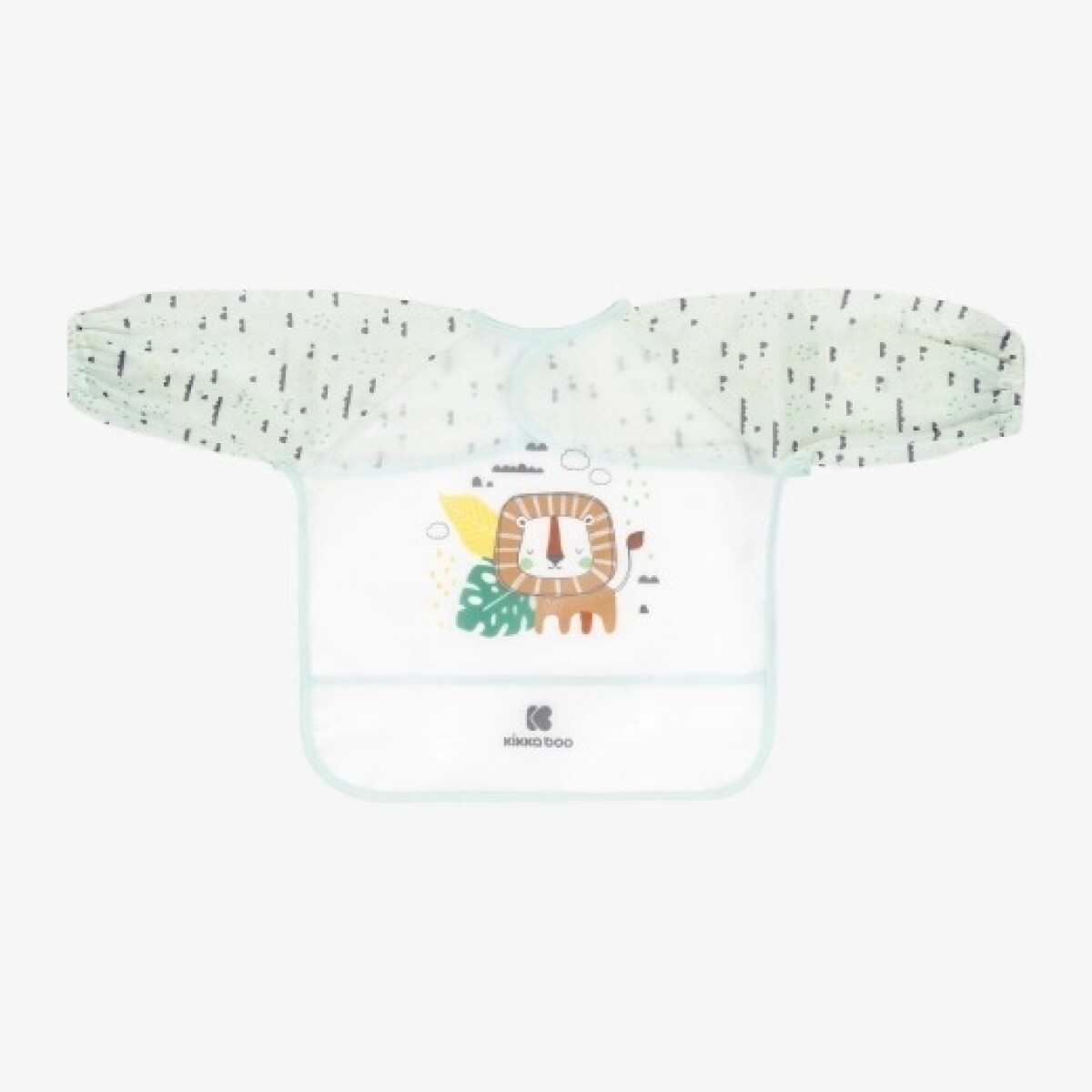 Babero con manga KIKKABOO - verde agua 