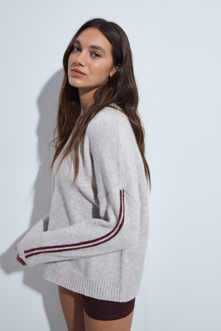 SWEATER CHAROL Beige Melange