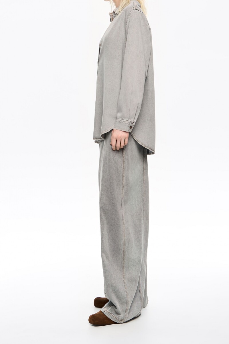 JEAN ANCHO Gris
