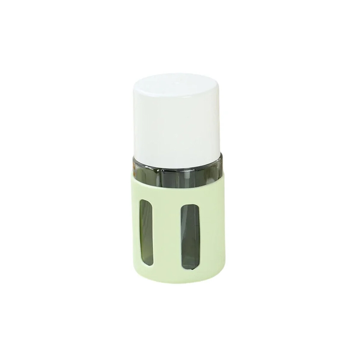 Set de 4 frasquitos con estuche rígido para viaje - Verde 
