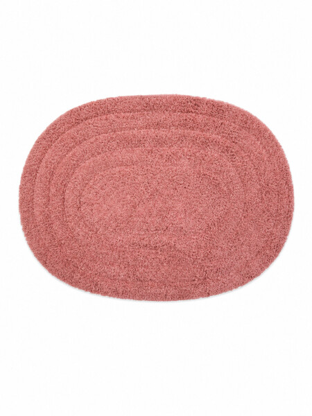 ALFOMBRA DE BAÑO OVAL COTTON TERRACOTA