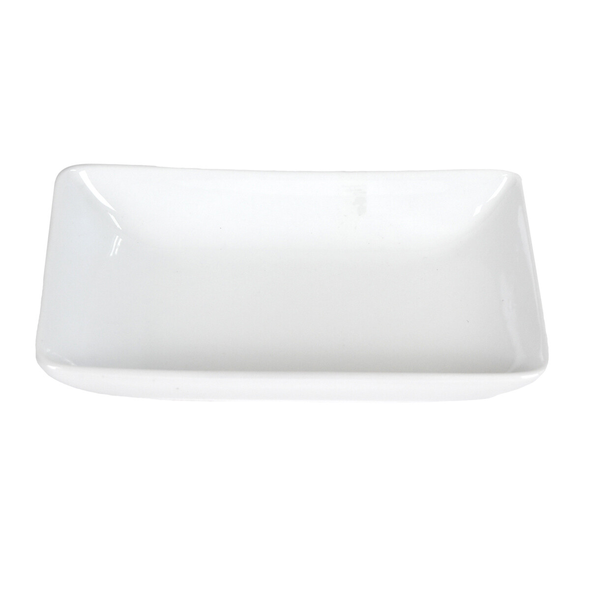 Plato Rectangular Ceramica Blanca Hondo El Clon