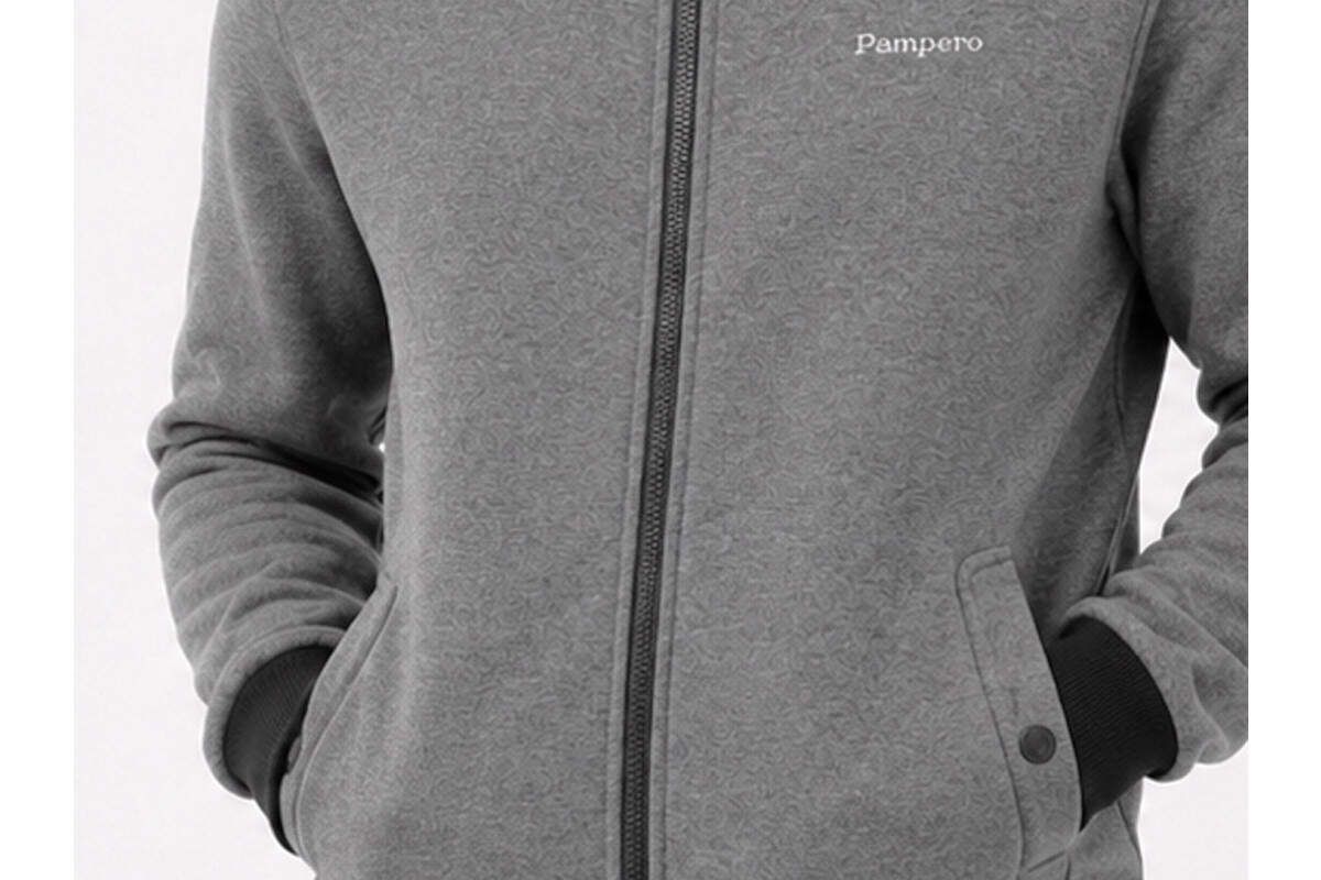 CAMPERA FELPA CLÁSICA Gris Oscuro
