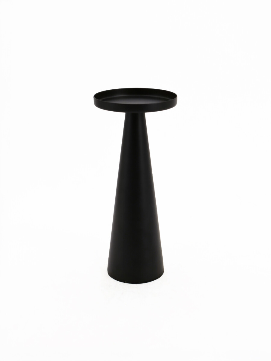 CANDELABRO PIE METAL - NEGRO 