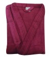 Bata Baño Dohler Velour 100% Algodón Talle P al XXG Vino