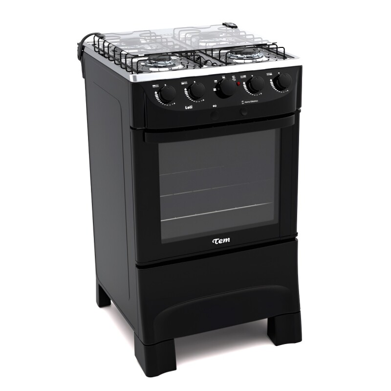 Cocina Tem Combinada Loli 4h 4 Hornallas Color Negro Cocina Tem Combinada Loli 4h 4 Hornallas Color Negro