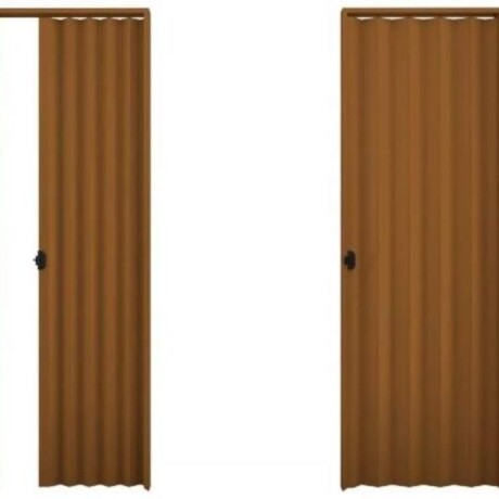 Puerta Plegable De Pvc Color Marron 1.10x2,10 Puerta Plegable De Pvc Color Marron 1.10x2,10