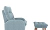 Combo Poltrona con Puf - Nantes Azul