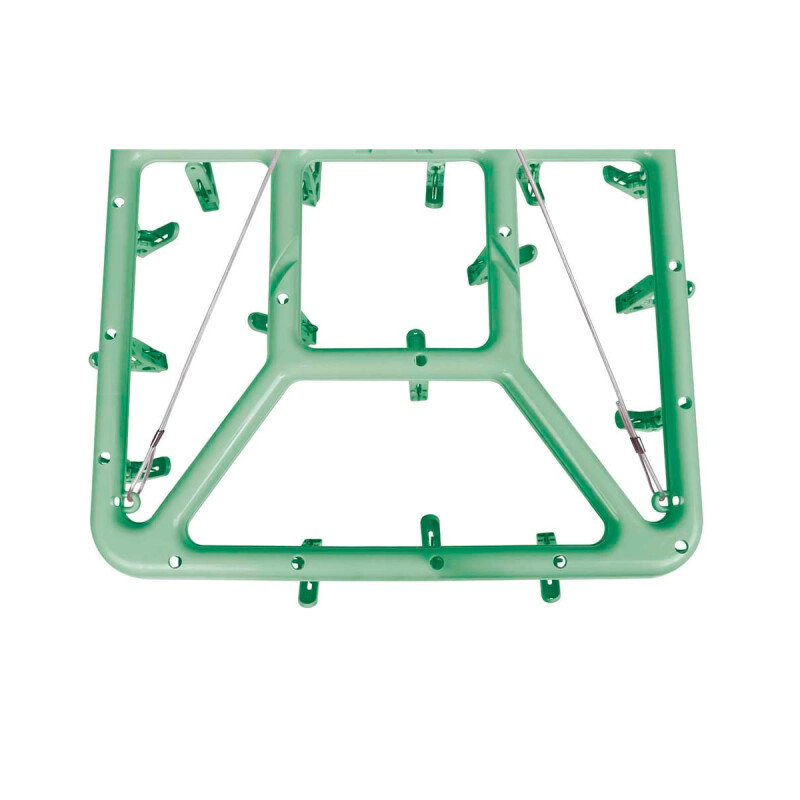 Tendedero portátil 32 palillos rectangular plástico VERDE