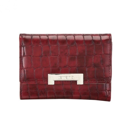 Monedero Terrano Venecia Croco BORDEAUX