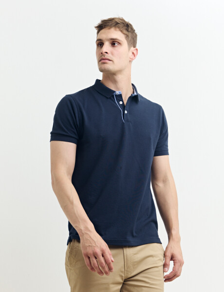 520751 REMERA HARRINGTON LABEL Azul Oscuro