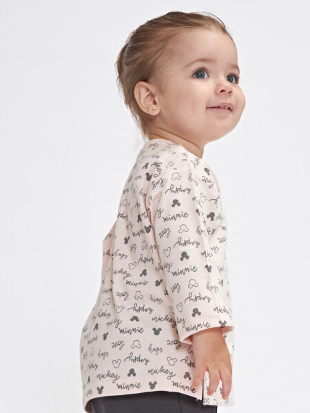 Camiseta manga larga Minnie Rosa