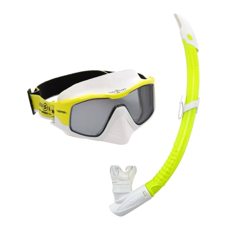 Aqua Lung - Kit para Agua Adulto Combo Versa SC3637109LDL - Máscara Lente Curva 180° + Snorkel Sumer 001