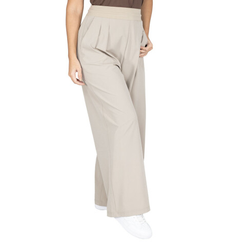 PANT FEM EVERLAST POLY/SPX WIDE TROUSER KH W6 M KHAKI