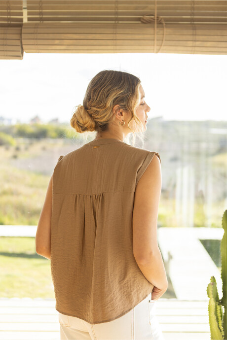 Blusa Bernabe Marrón tostado