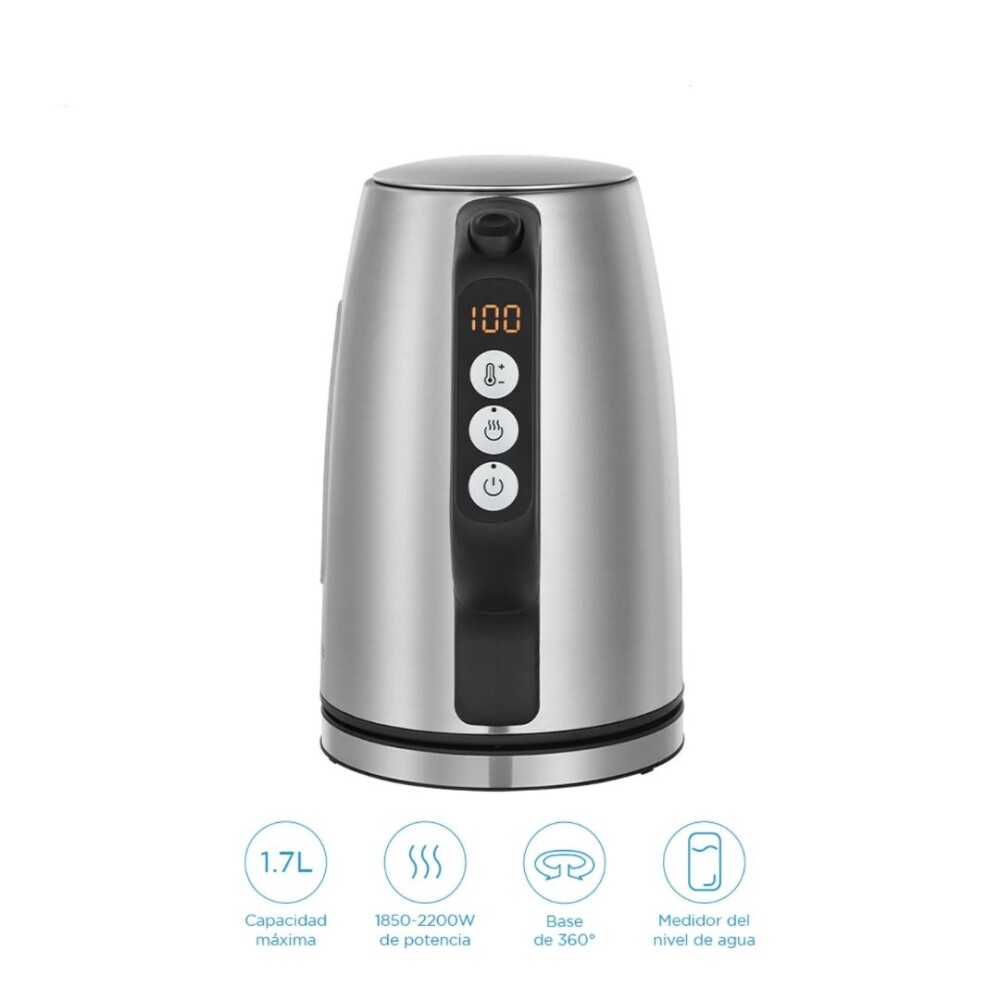 Jarra eléctrica Inox 1,7L - Modelo MK-17S30B2-E5 - Midea Jarra eléctrica Inox 1,7L - Modelo MK-17S30B2-E5 - Midea