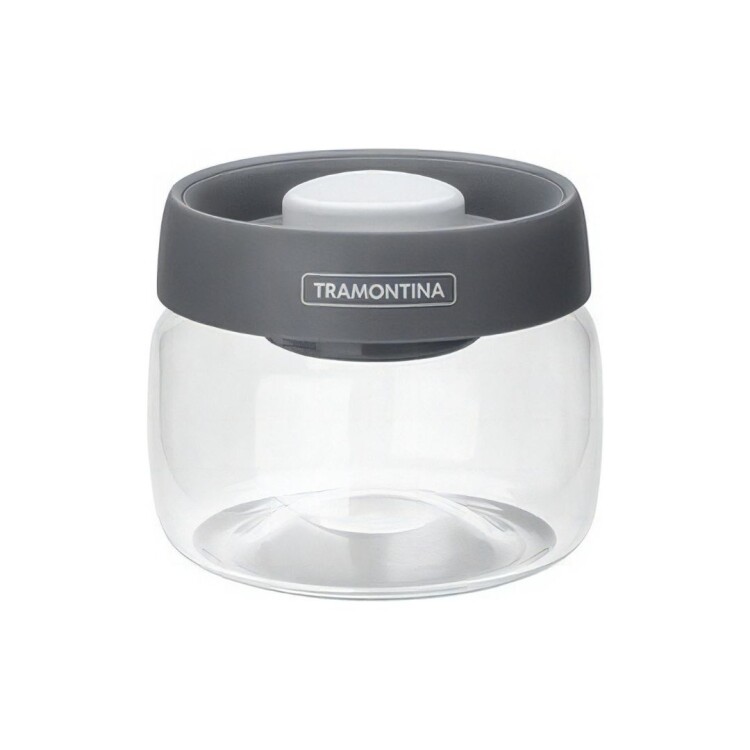 FRASCO DE VIDRIO CON TAPA AL VACIO 0,4L TRAMONTINA FRASCO DE VIDRIO CON TAPA AL VACIO 0,4L TRAMONTINA