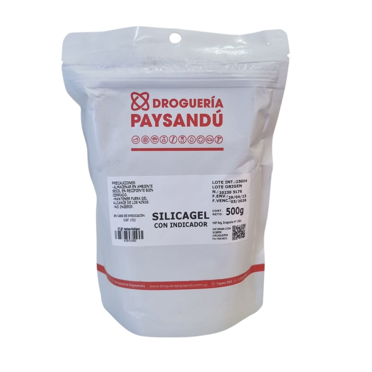 Silicagel Absorbente con Indicador 500 g 