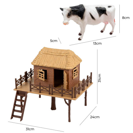 Set 57pcs Juguete Granja Farmer Animales Completa Set 57pcs Juguete Granja Farmer Animales Completa