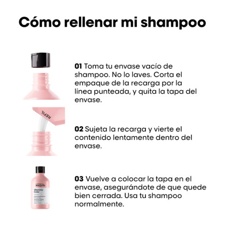 Recarga Shampoo Vitamino Color Serie Expert 240 ml