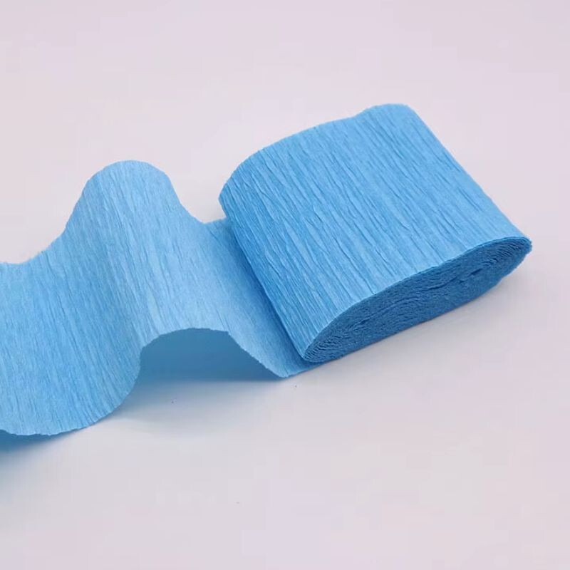 ROLLO DE PAPEL CREPE x6 Celeste