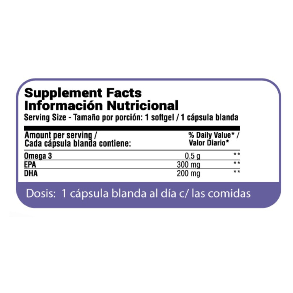 Super Omega 3 Fish Oil 1000 mg | 60 Cápsulas - Qualivits Super Omega 3 Fish Oil 1000 mg | 60 Cápsulas - Qualivits
