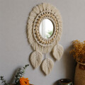 Espejo Redondo Tejido En Macrame 30CM Espejo Redondo Tejido En Macrame 30CM