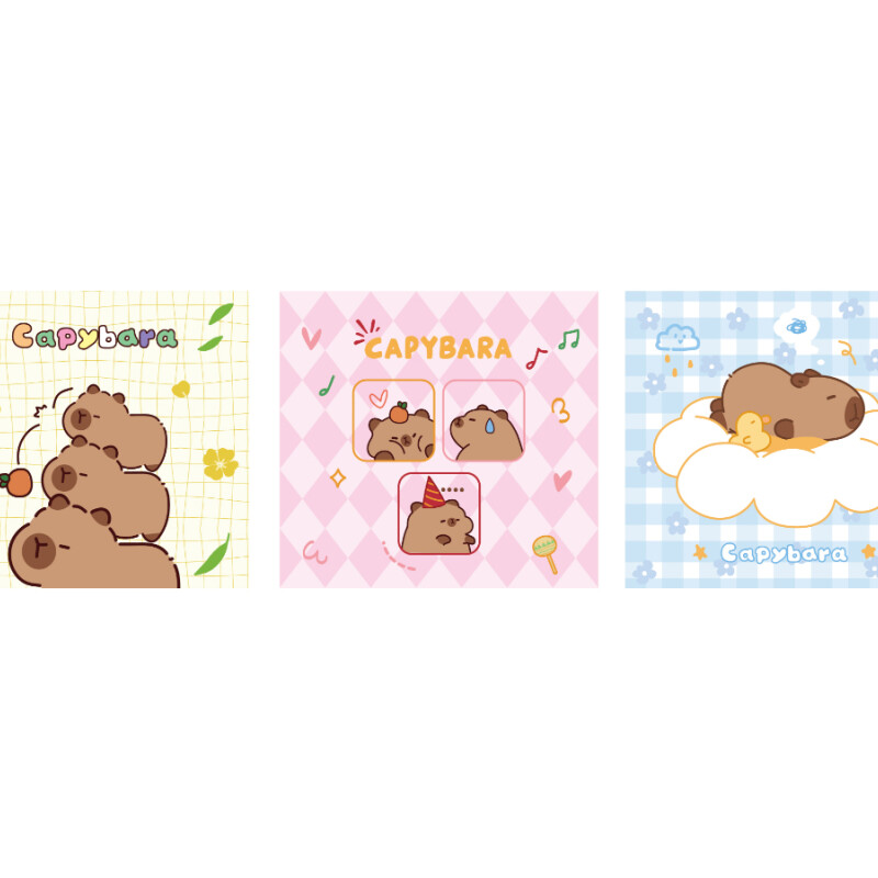 PAÑUELOS DE PAPEL CON ESTAMPADO DE CAPIBARA ADORABLE PAÑUELOS DE PAPEL CON ESTAMPADO DE CAPIBARA ADORABLE