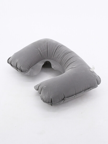 ALMOHADA DE VIAJE INFLABLE GRIS