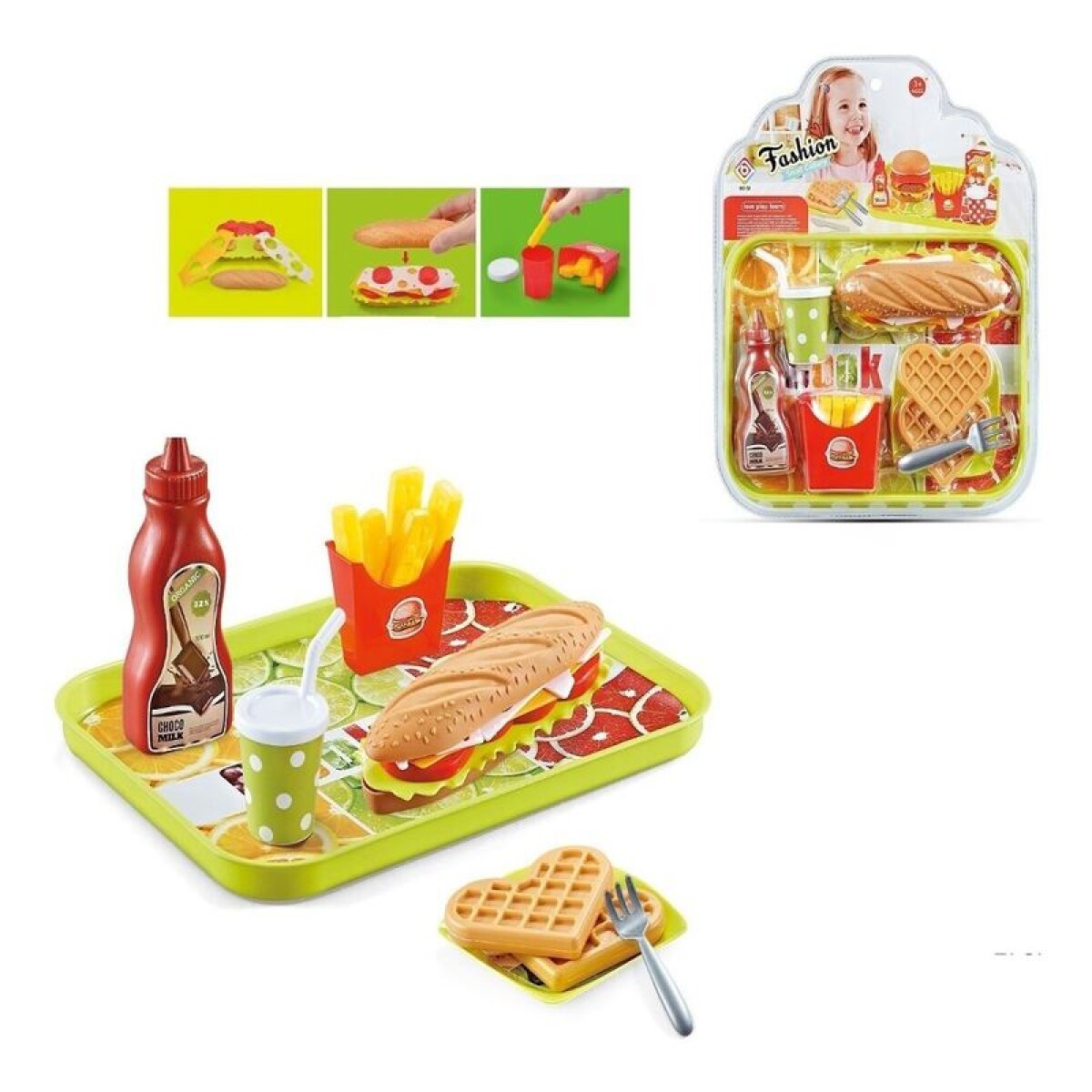 OUTLET Set de cocina bandeja con sandwich 32x27cm - Outlet Set De Cocina Bandeja Con Sandwich 32x27cm 