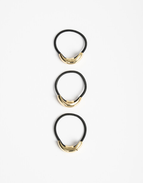 Gomitas Elásticas Sets Metal Accesorios Pelo Set - Dorado