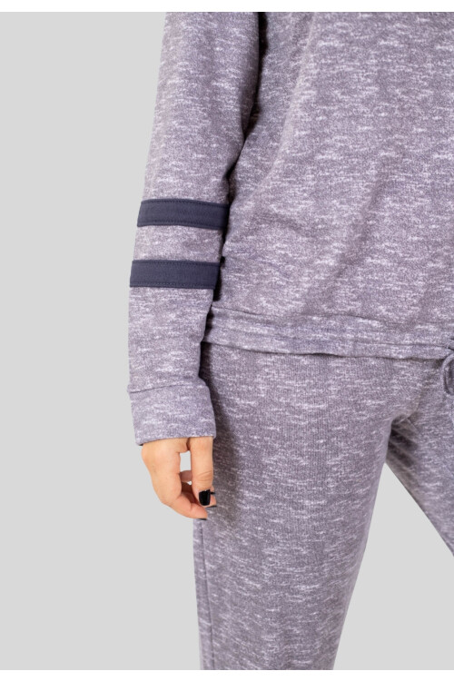 JOGGER GUARDA NEGRA GRIS MELANGE