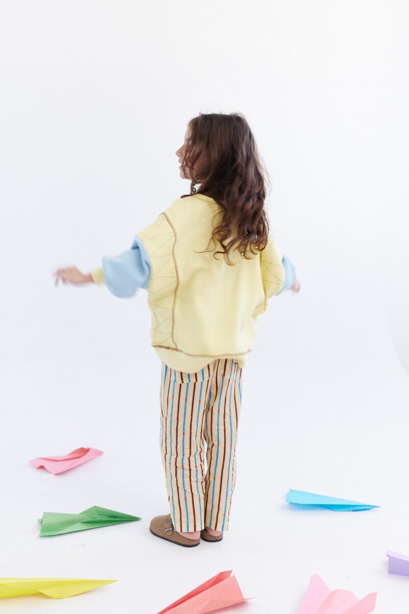 Pantalón Play Amarillo Rayado