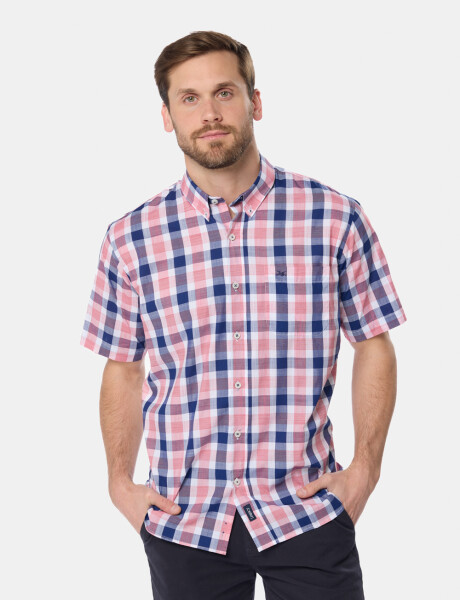CAMISA A CUADROS Azul
