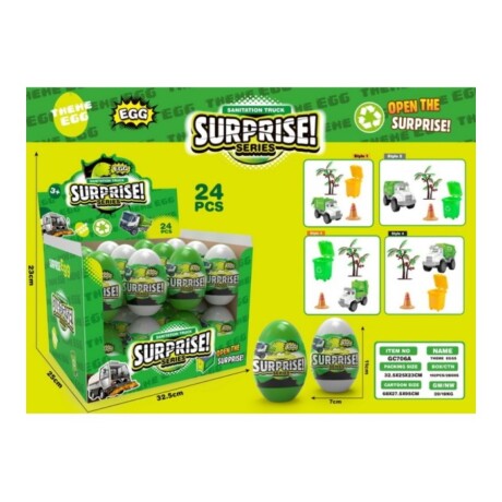 Huevo Sorpresa Camion de Residuos Surprise 001