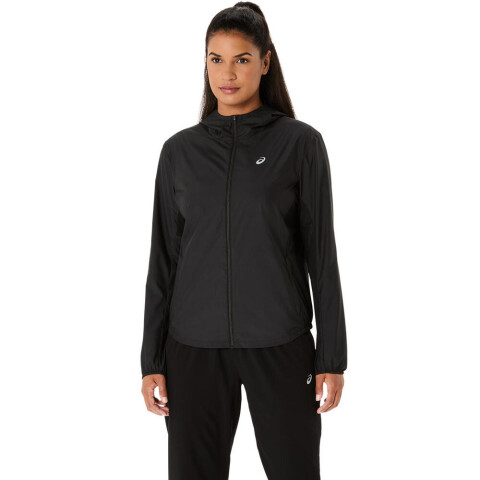 Casacas Running Asics Silver Jacket Mujer Performance Black