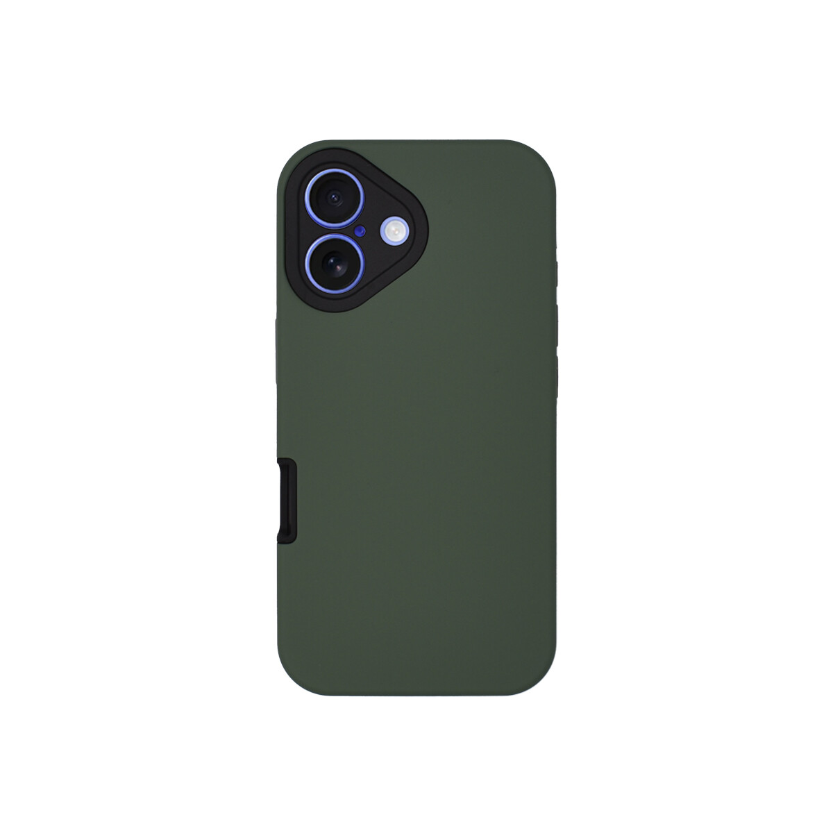 Protector rígido para iPhone 16 color verde oscuro 